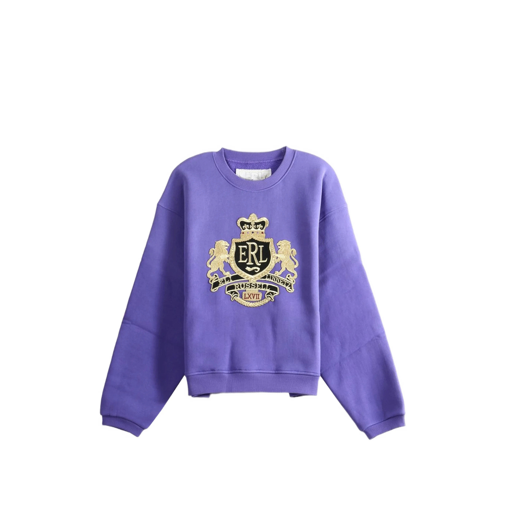 Crest-Embroidered Sweatshirt