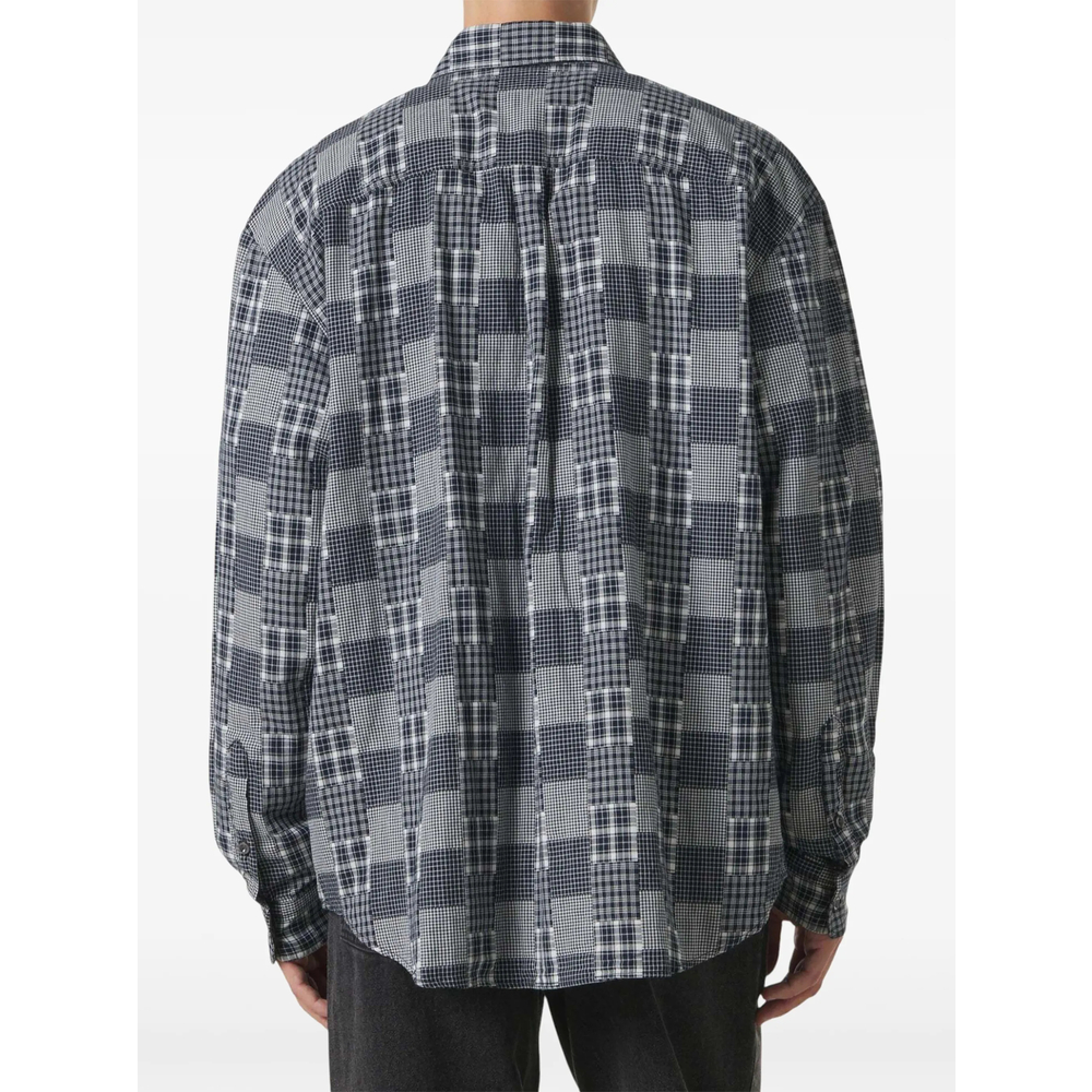 Plaid Patchwork Shirt