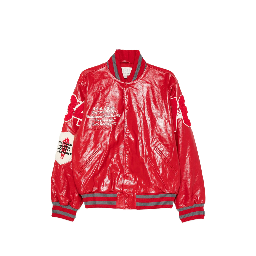 Patch-Detail Varsity Jacket