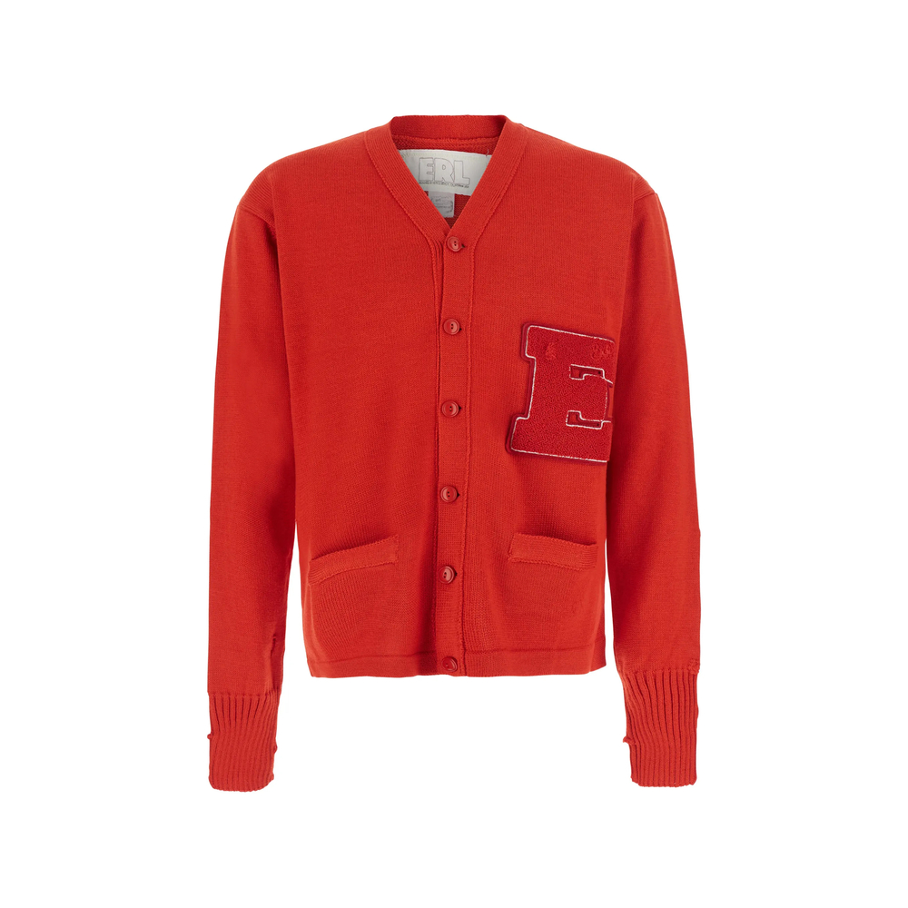 Erl Varsity Distressed Cardigan