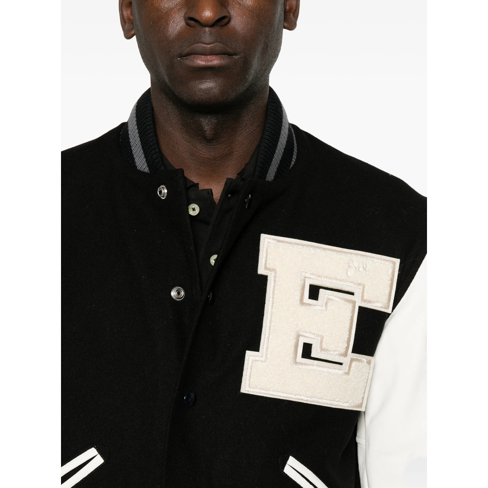 Logo-Patch Panelled Jacket