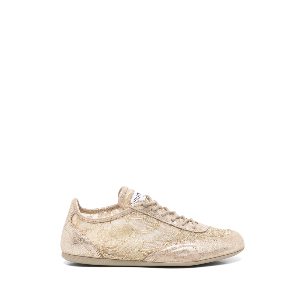 Lace-Panelled Sneakers