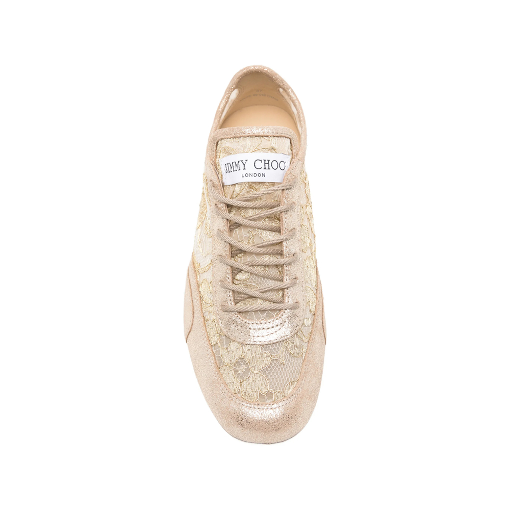 Lace-Panelled Sneakers