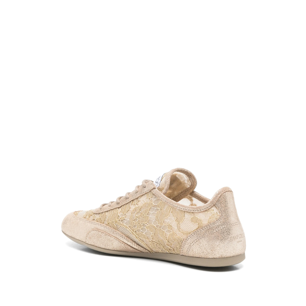 Lace-Panelled Sneakers