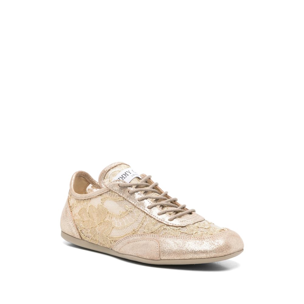 Lace-Panelled Sneakers