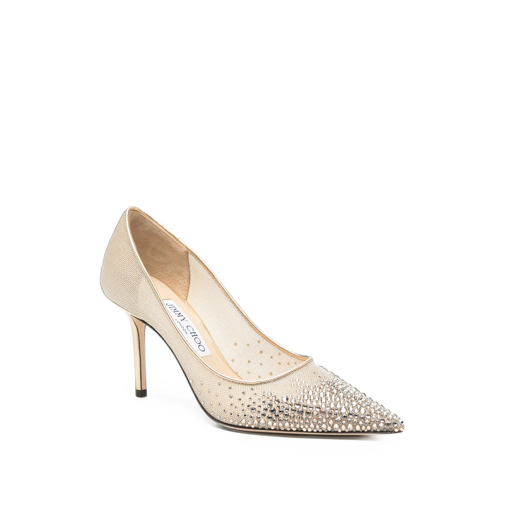 Love Crystal-Embellished Pumps