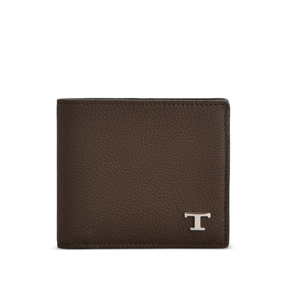 Tod's T Timeless Pebbled Wallet