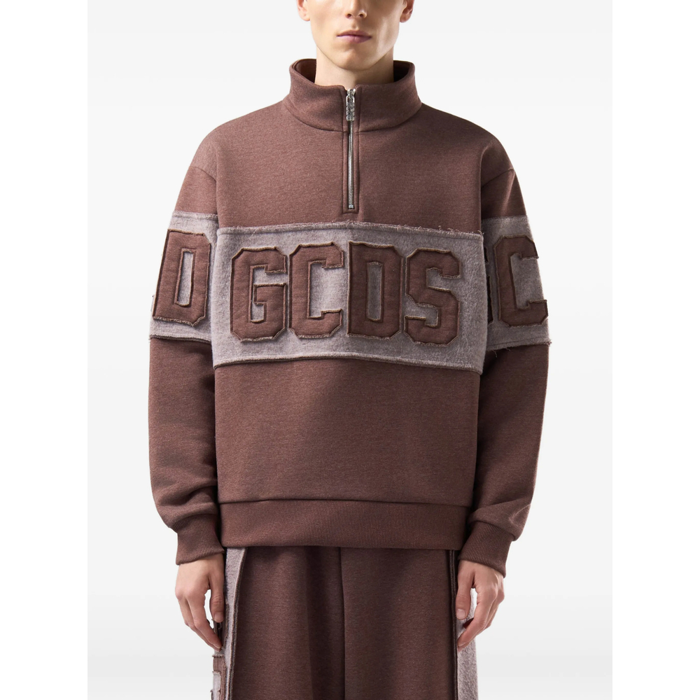 Logo-Appliqué Half-Zip Sweatshirt