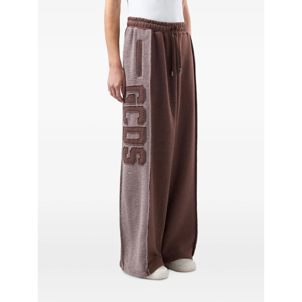 Logo-Patch Wide-Leg Track Pants