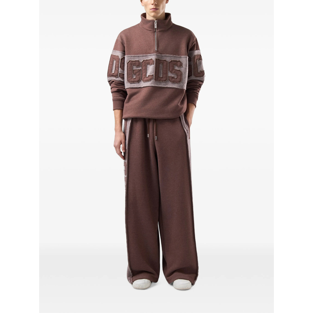 Logo-Patch Wide-Leg Track Pants