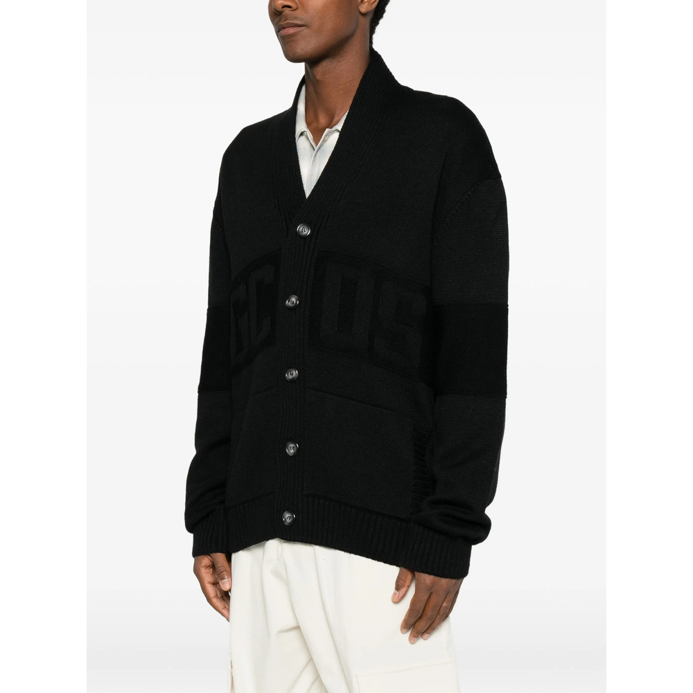 Logo-Intarsia Cardigan