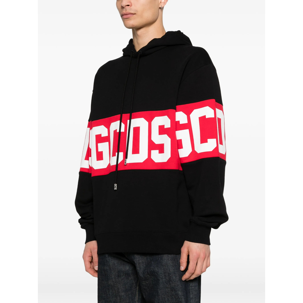 Logo-Stripe Hoodie