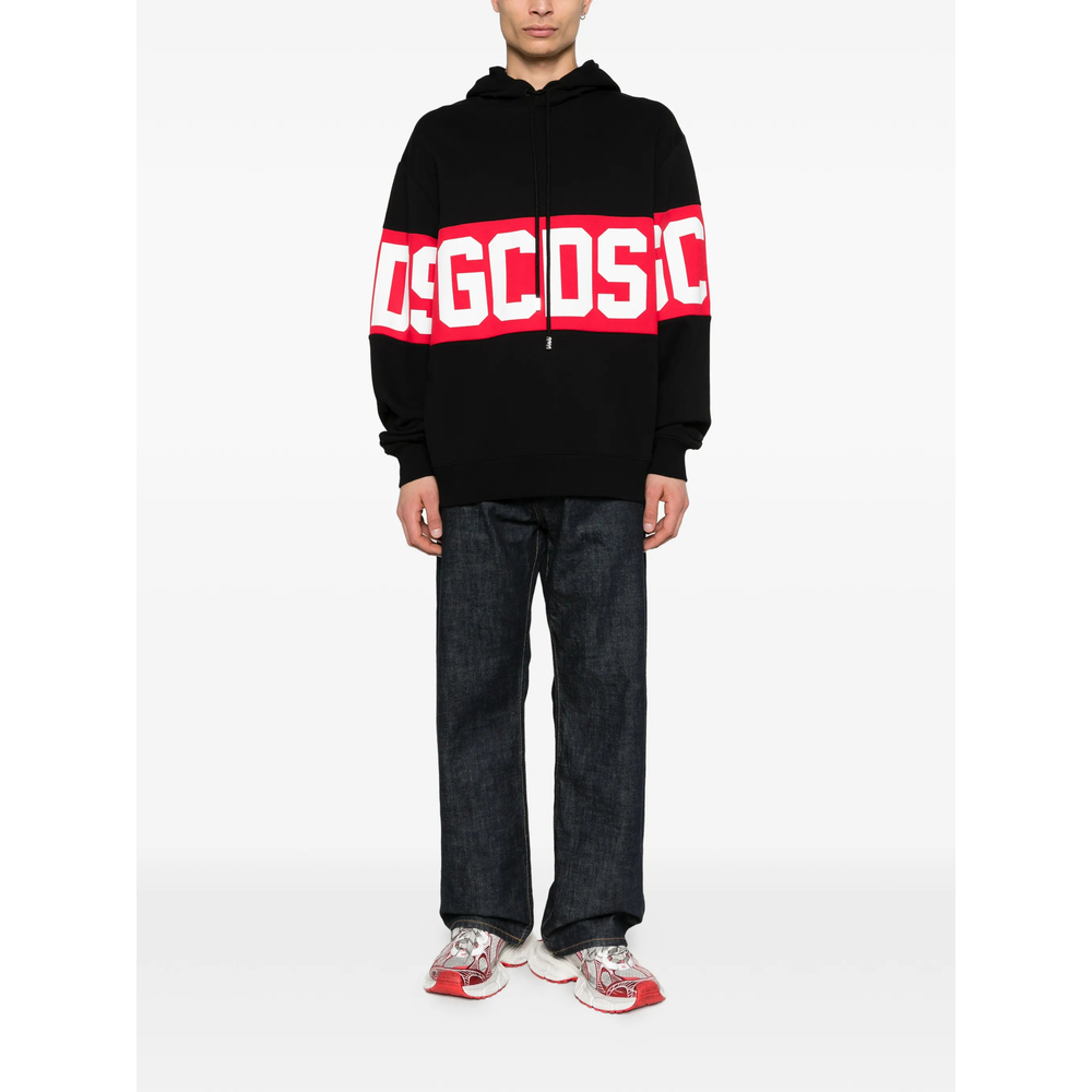 Logo-Stripe Hoodie