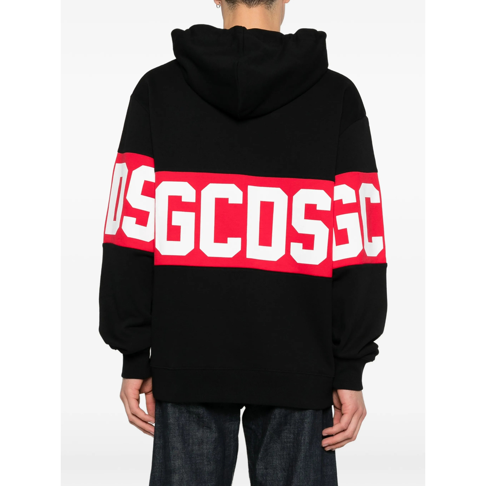 Logo-Stripe Hoodie