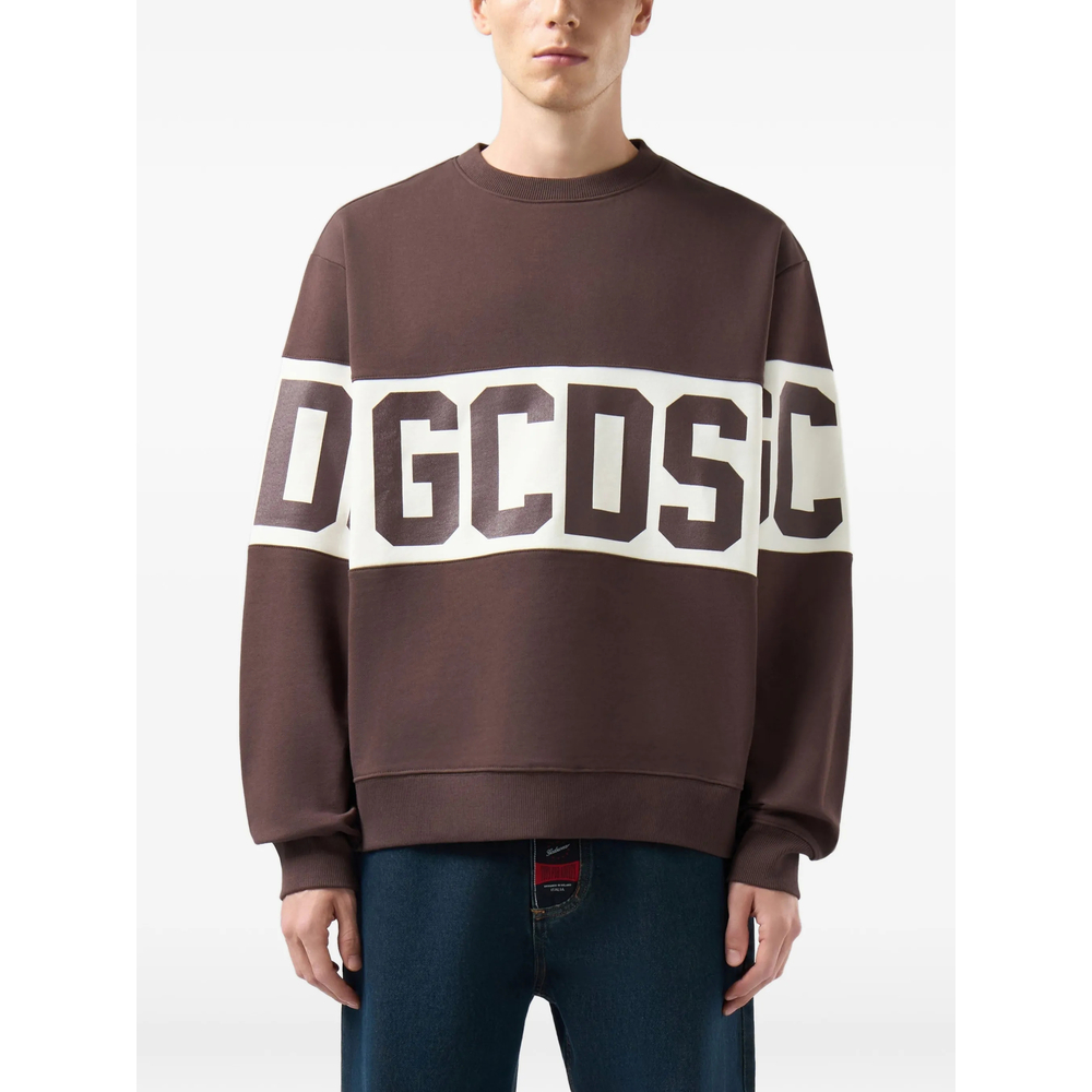 Logo-Intarsia Crew-Neck Sweatshirt