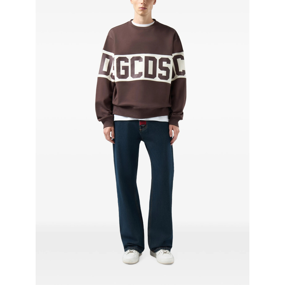 Logo-Intarsia Crew-Neck Sweatshirt