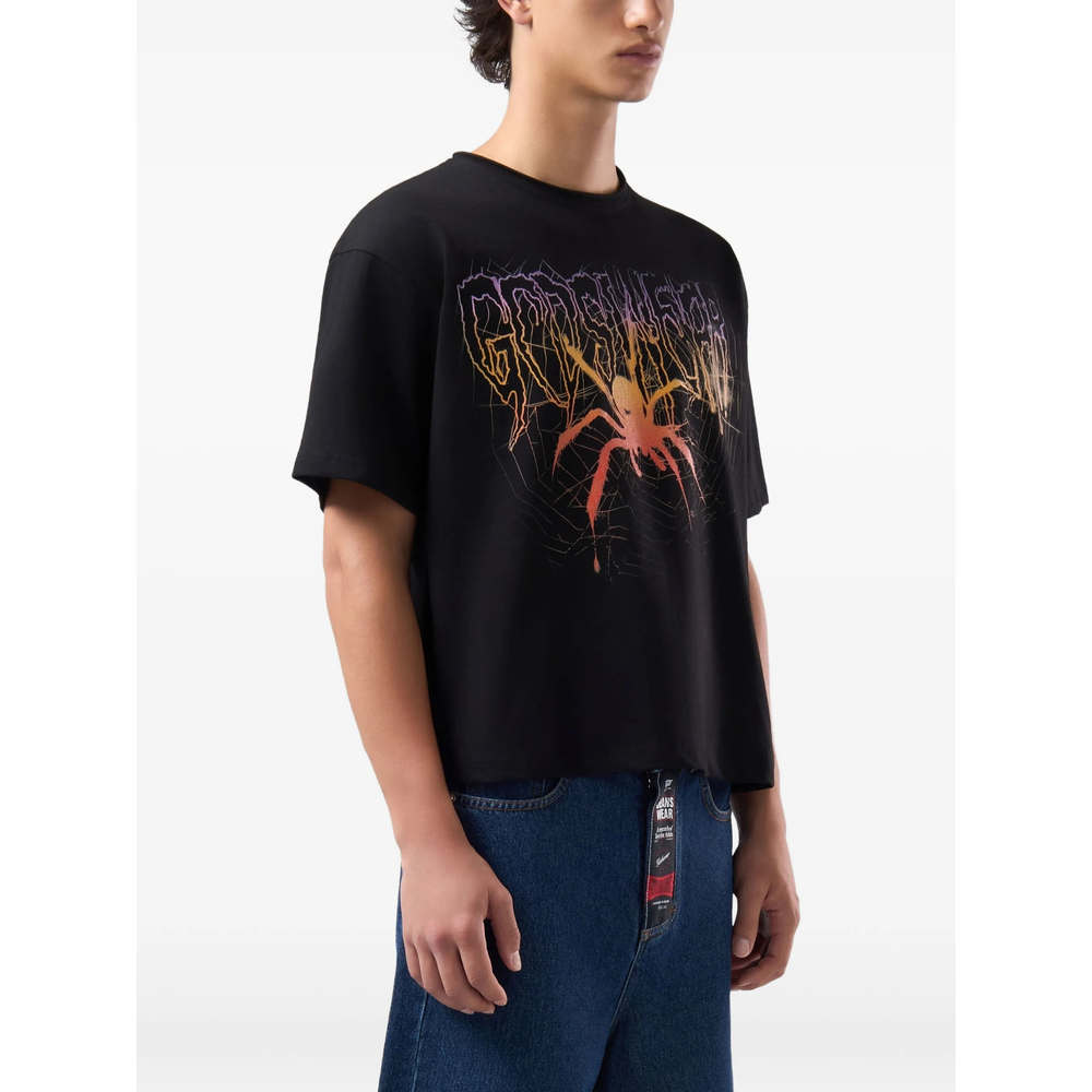 Graphic-Print Cropped T-Shirt