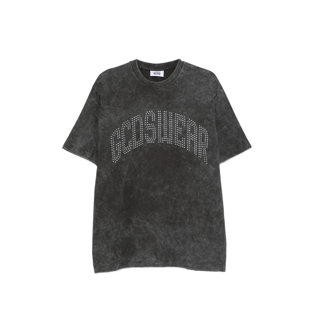 Gcds Logo-studded Washed T-shirt