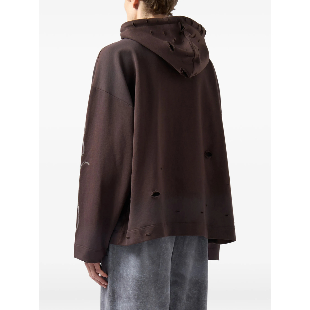 Gothic Graphic-Print Hoodie