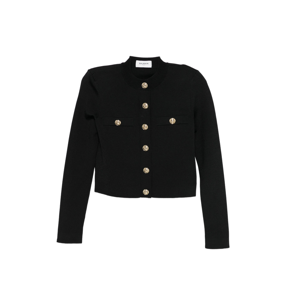 Balmain Embossed-button Cardigan