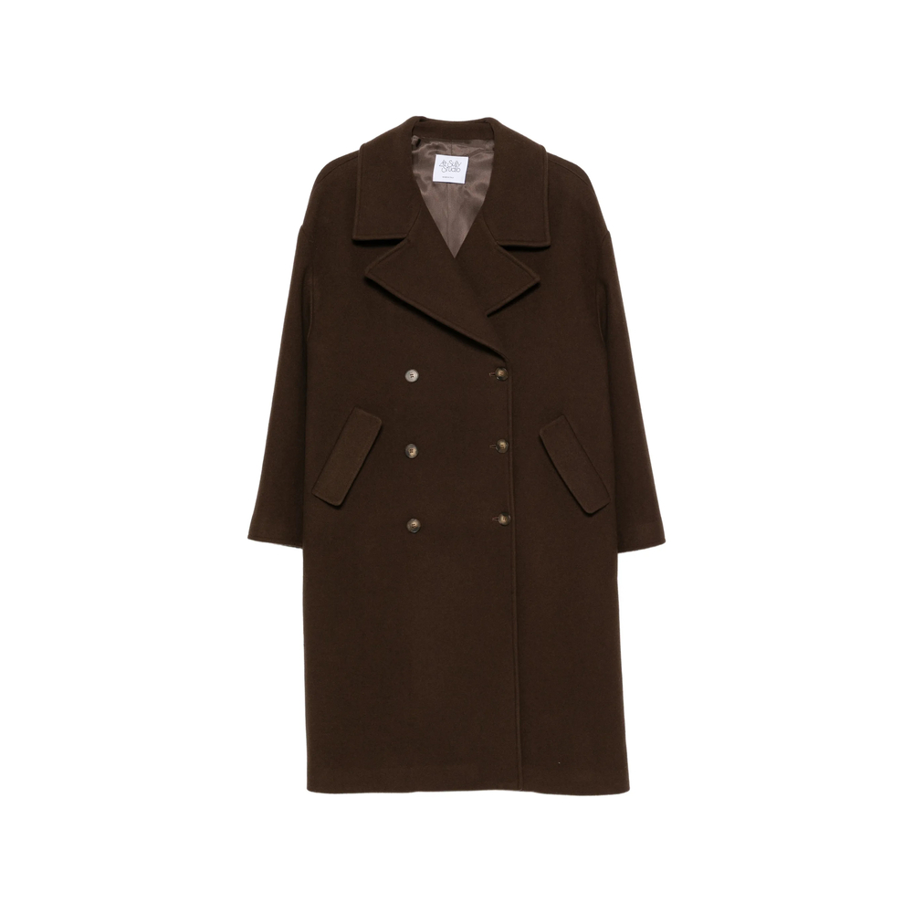 Le Sully Studio Double-breasted Notched-lapel Coat