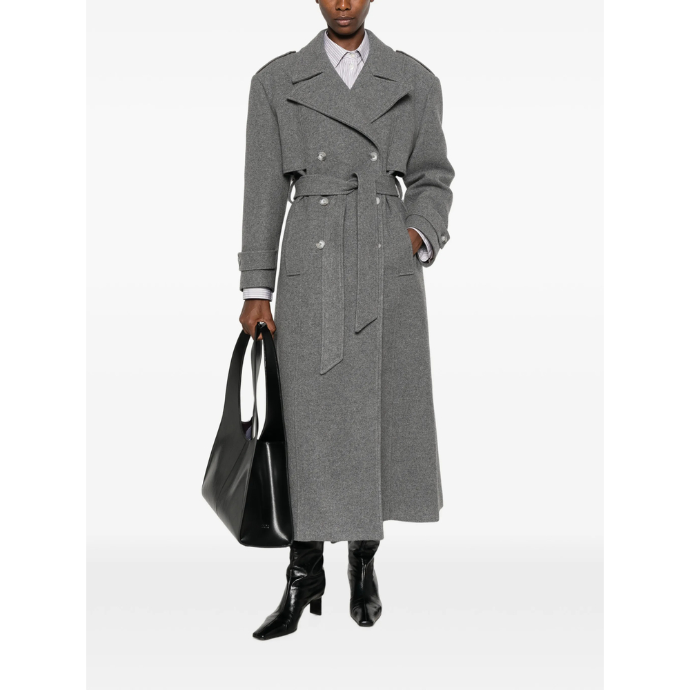 Double-Breasted Belted Coat