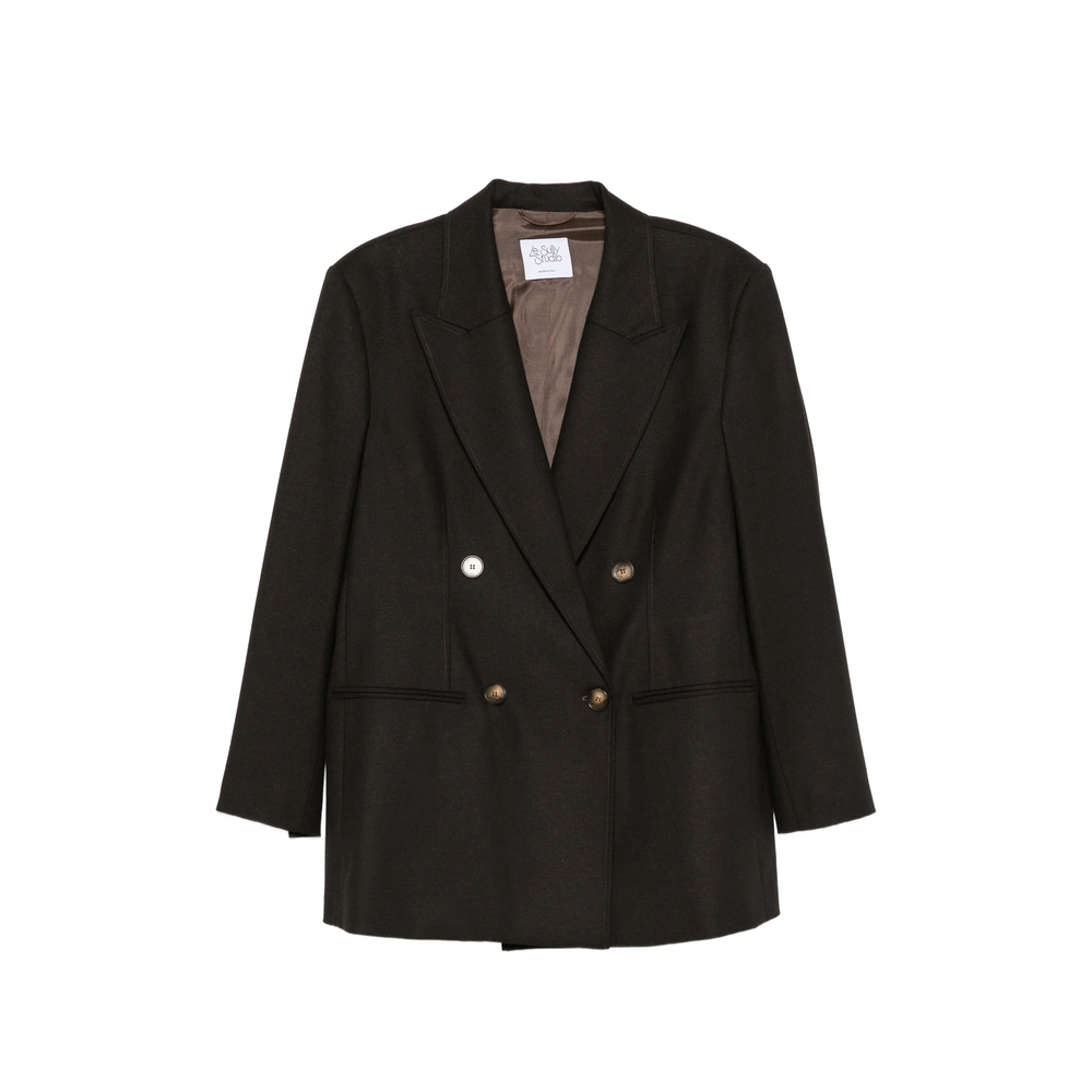 Le Sully Studio Double-breasted Peak-lapels Blazer