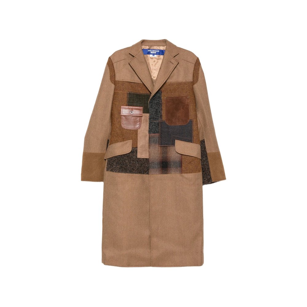 Patchwork Herringbone Coat