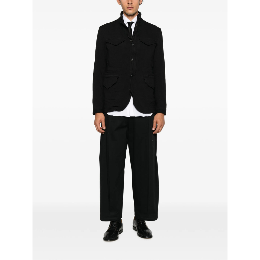 Button-Up High-Neck Jacket