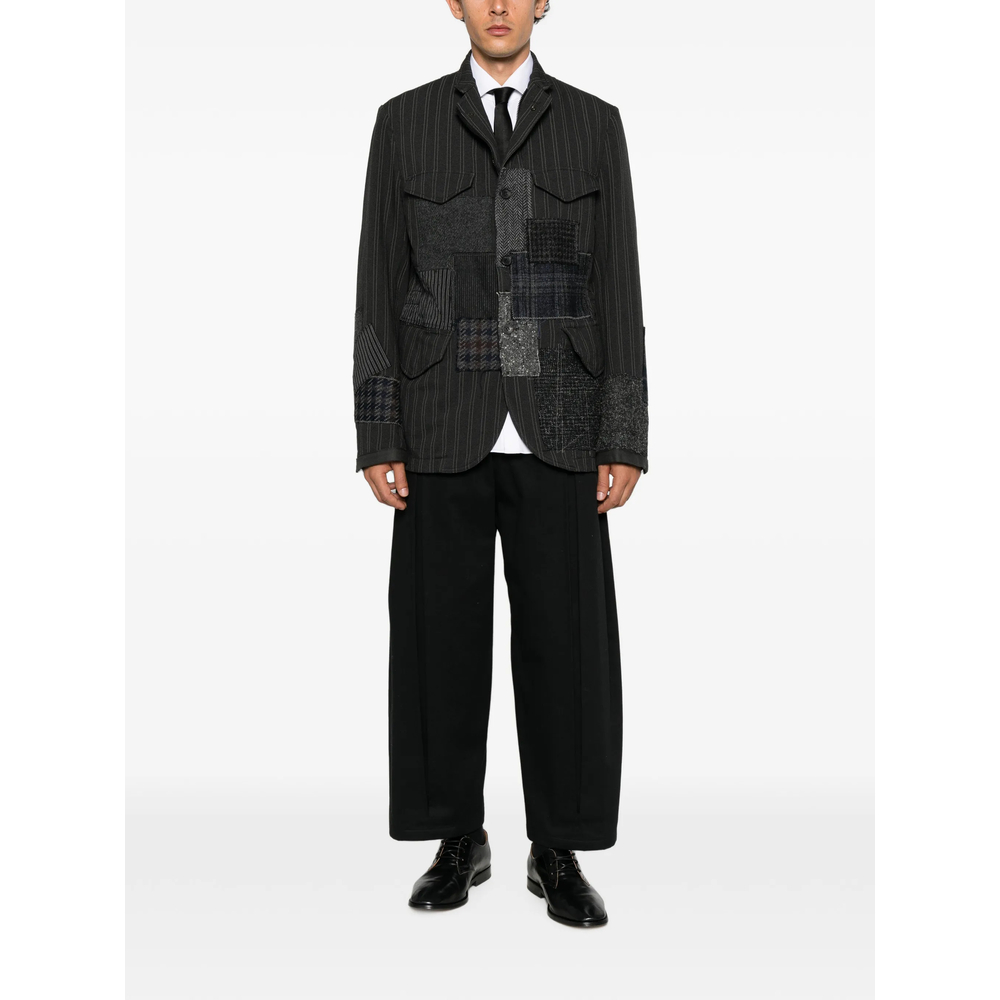 Patchwork Pinstripe Jacket