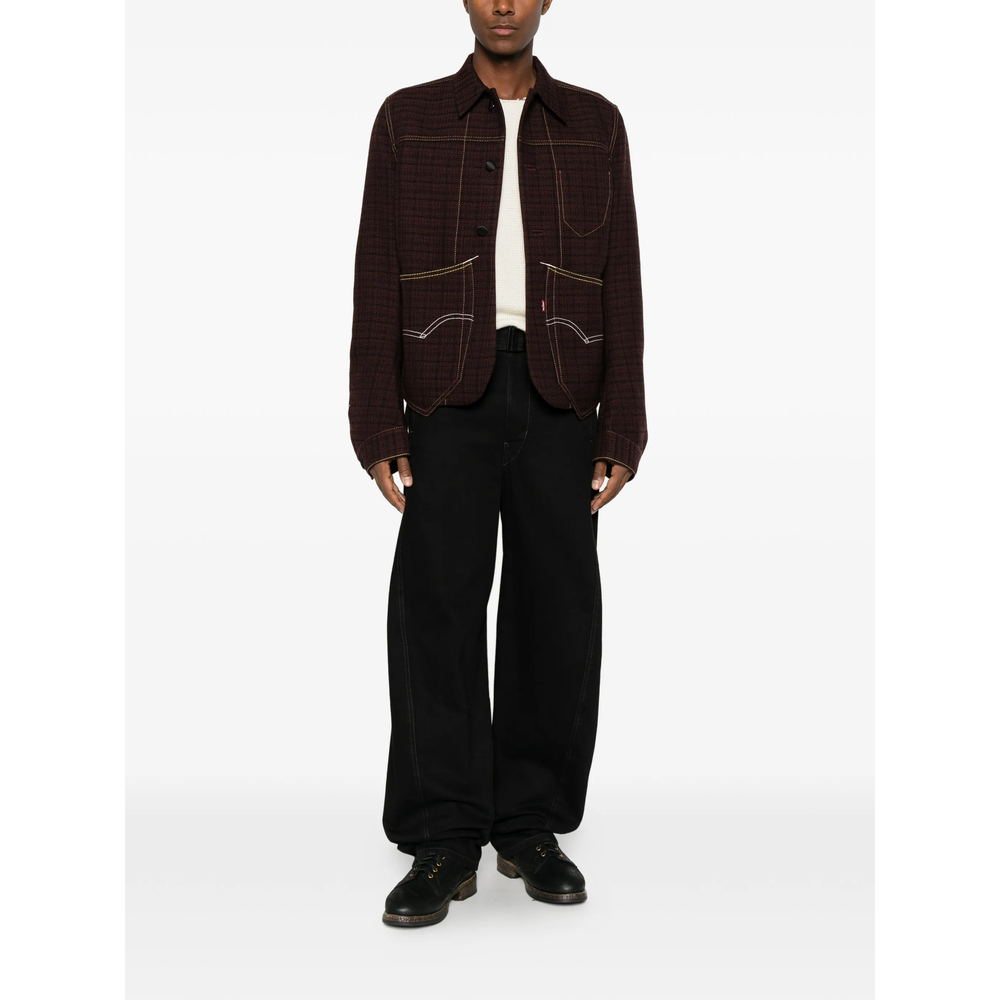 X Levi'S Check Contrast-Stitch Shirt Jacket