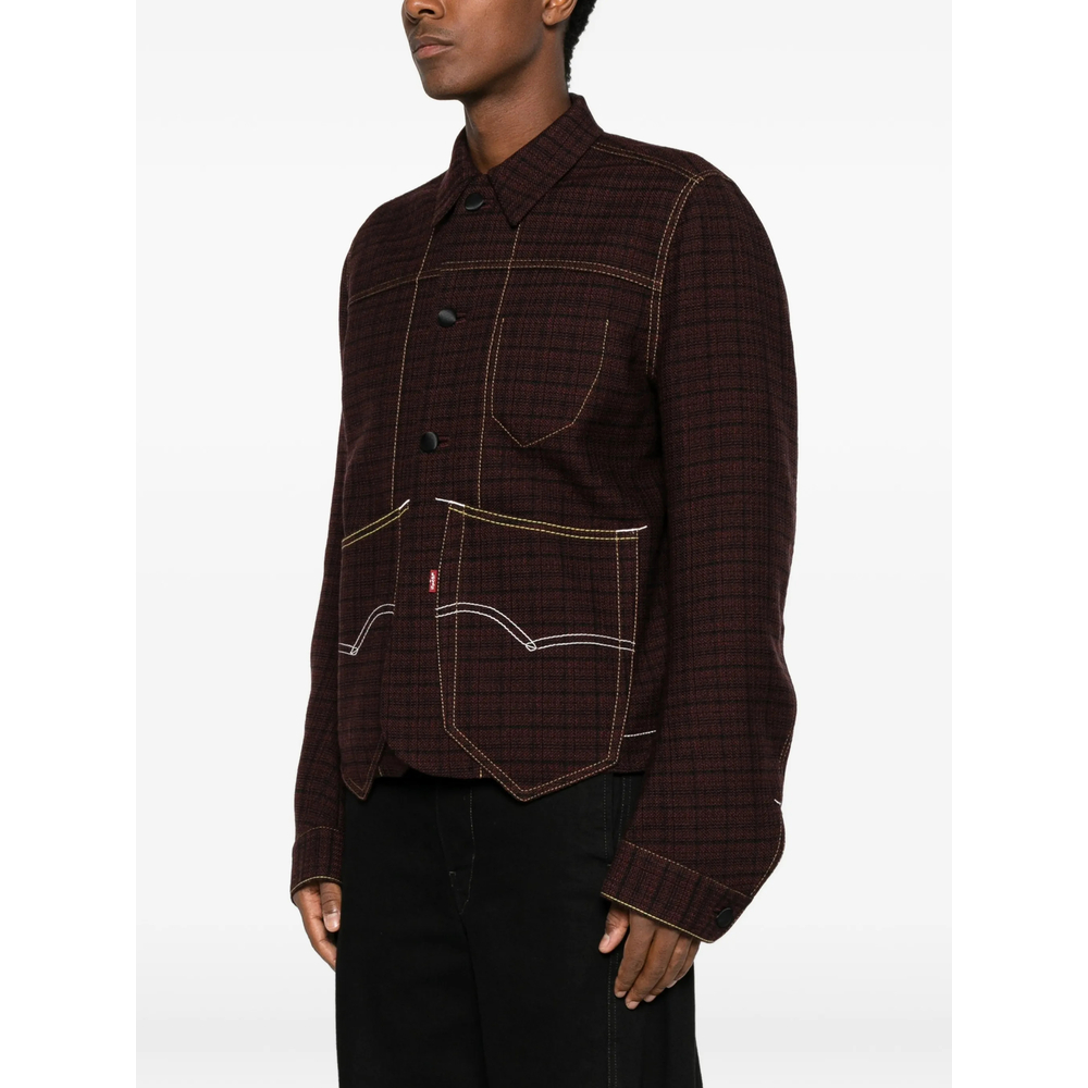 X Levi'S Check Contrast-Stitch Shirt Jacket