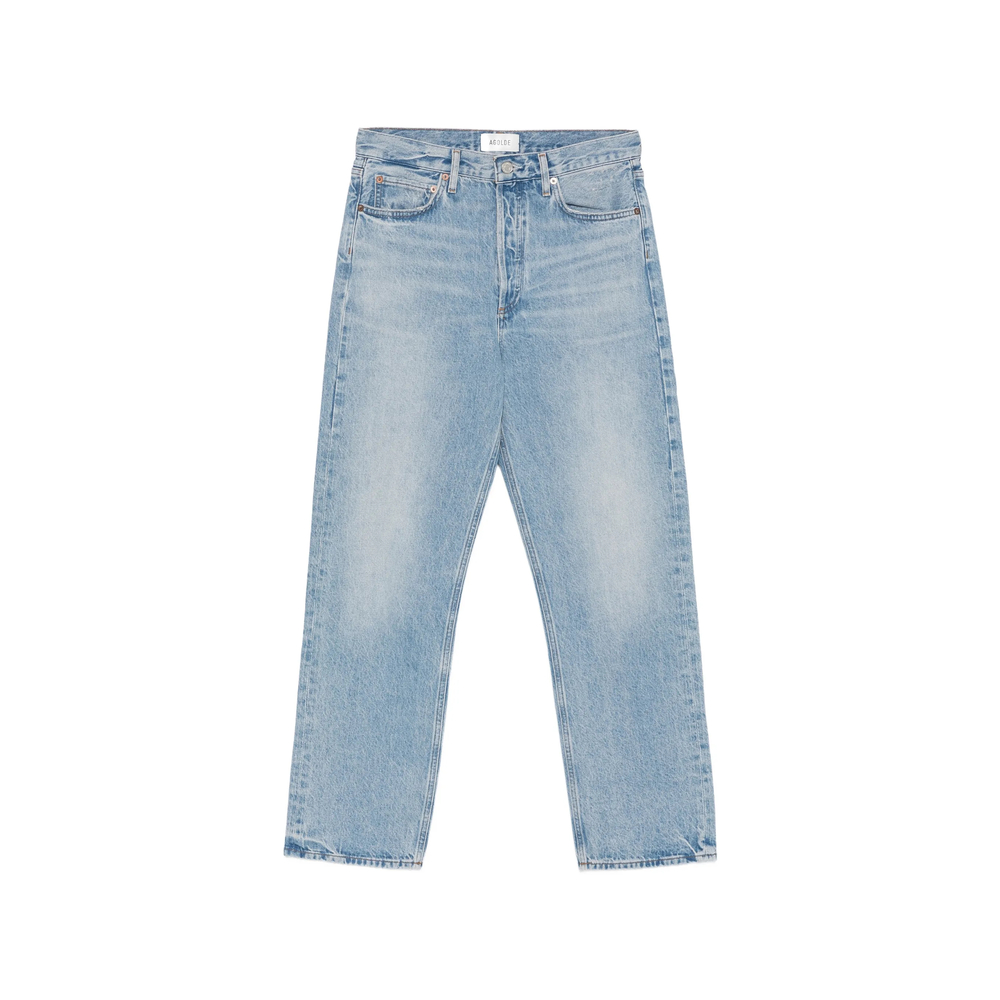 Whiskered Faded Jeans