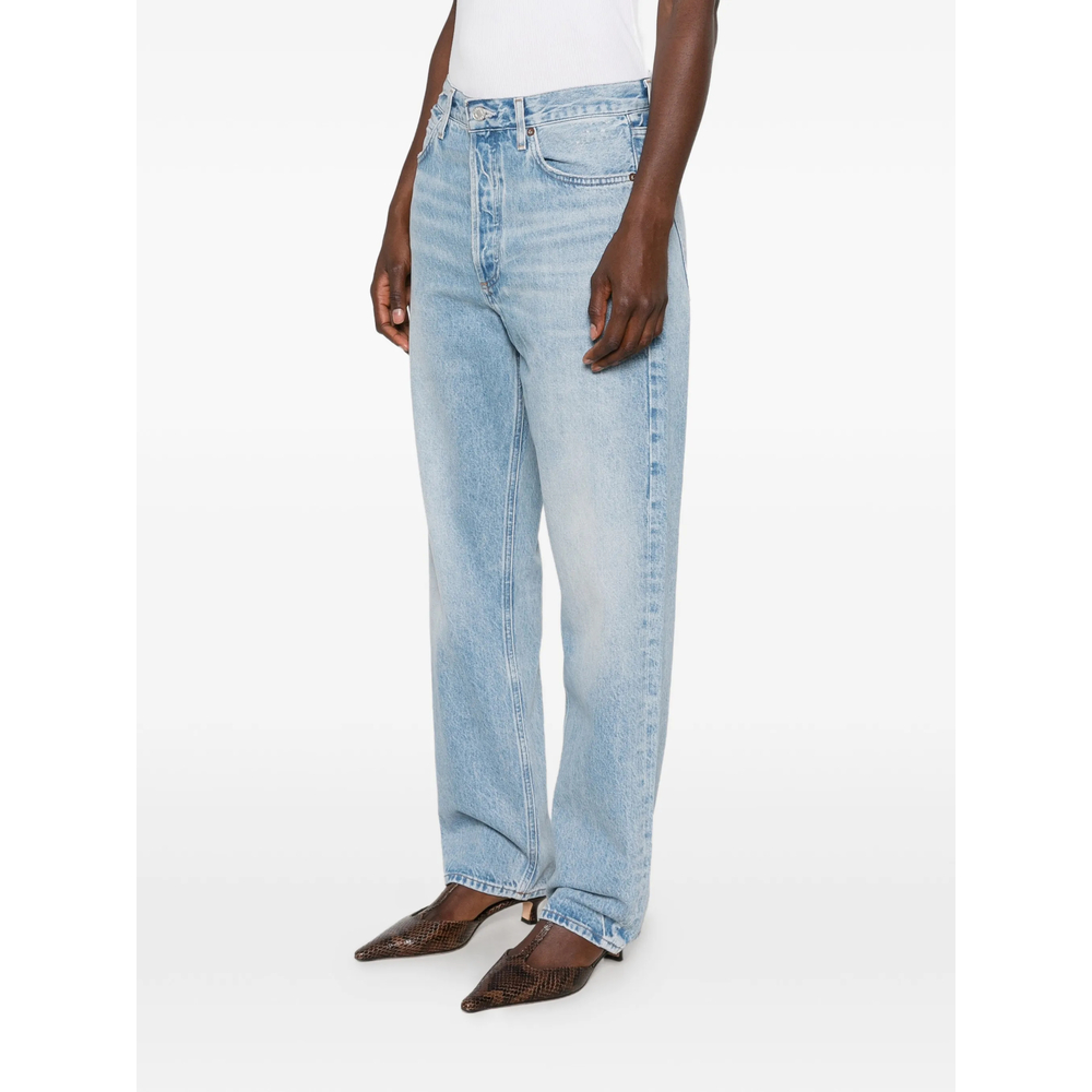 Whiskered Faded Jeans