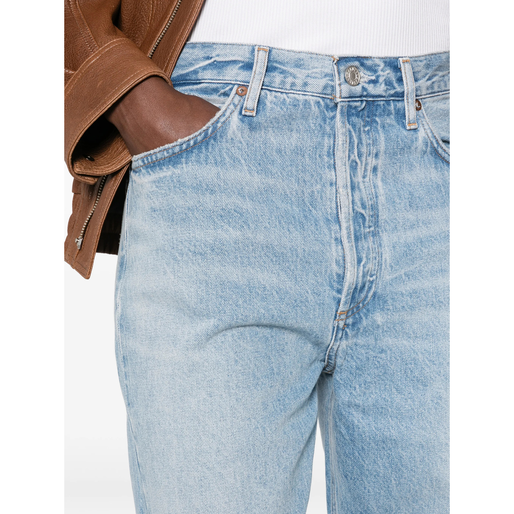 Whiskered Faded Jeans