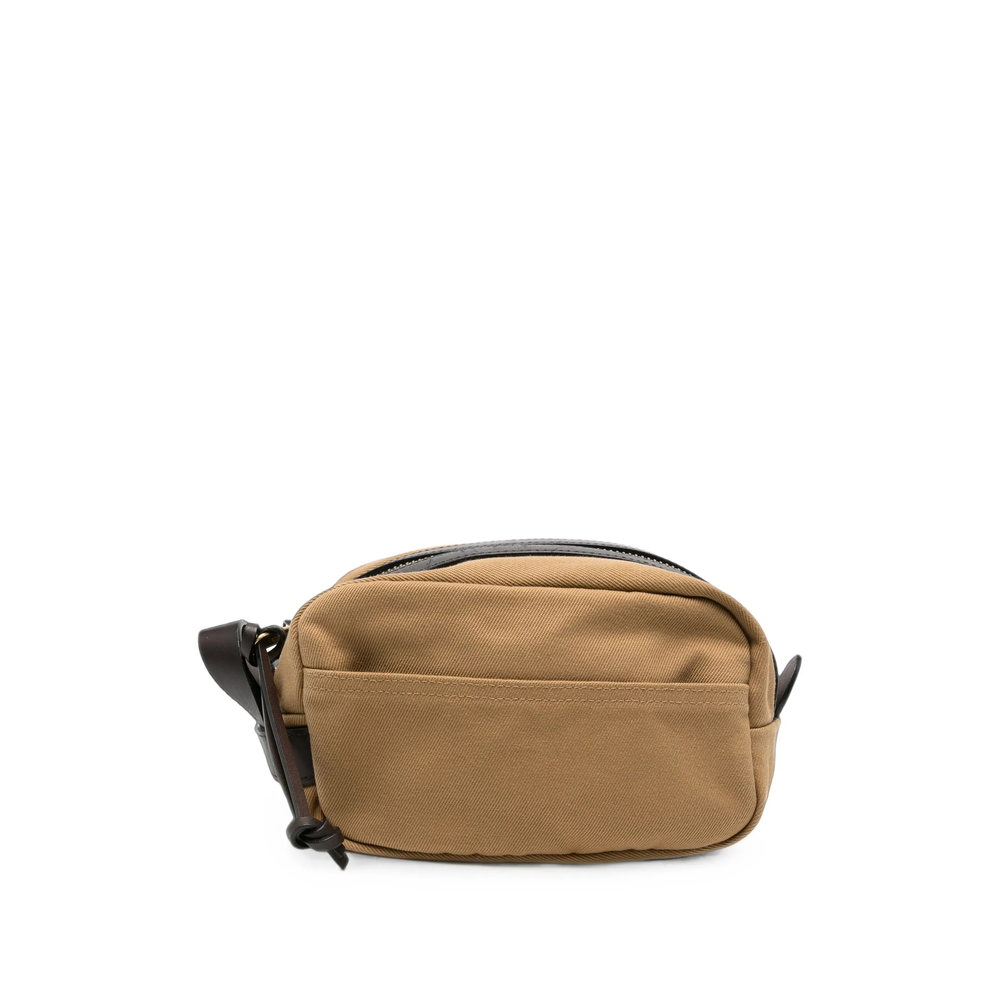 Filson Leather-trim Zip-top Wash Bag