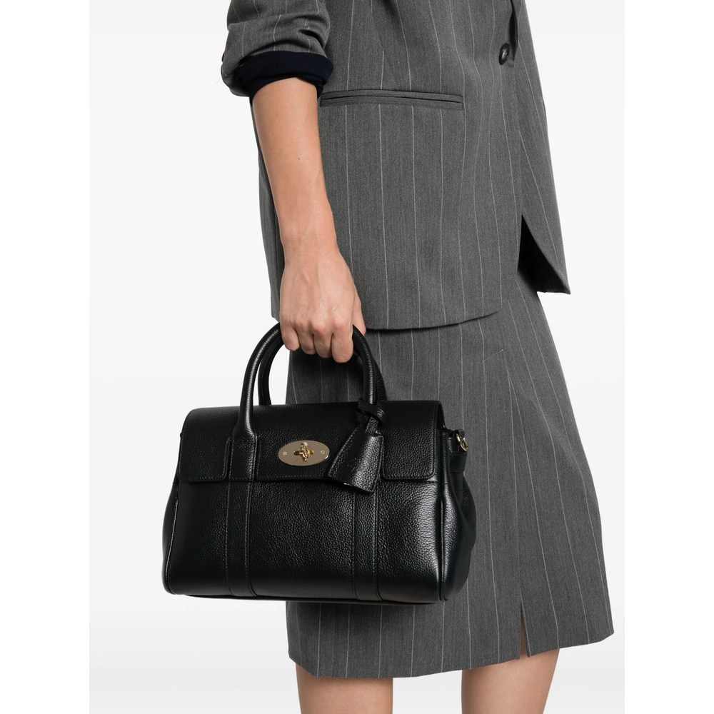 Small Bayswater Grained-Leather Tote Bag