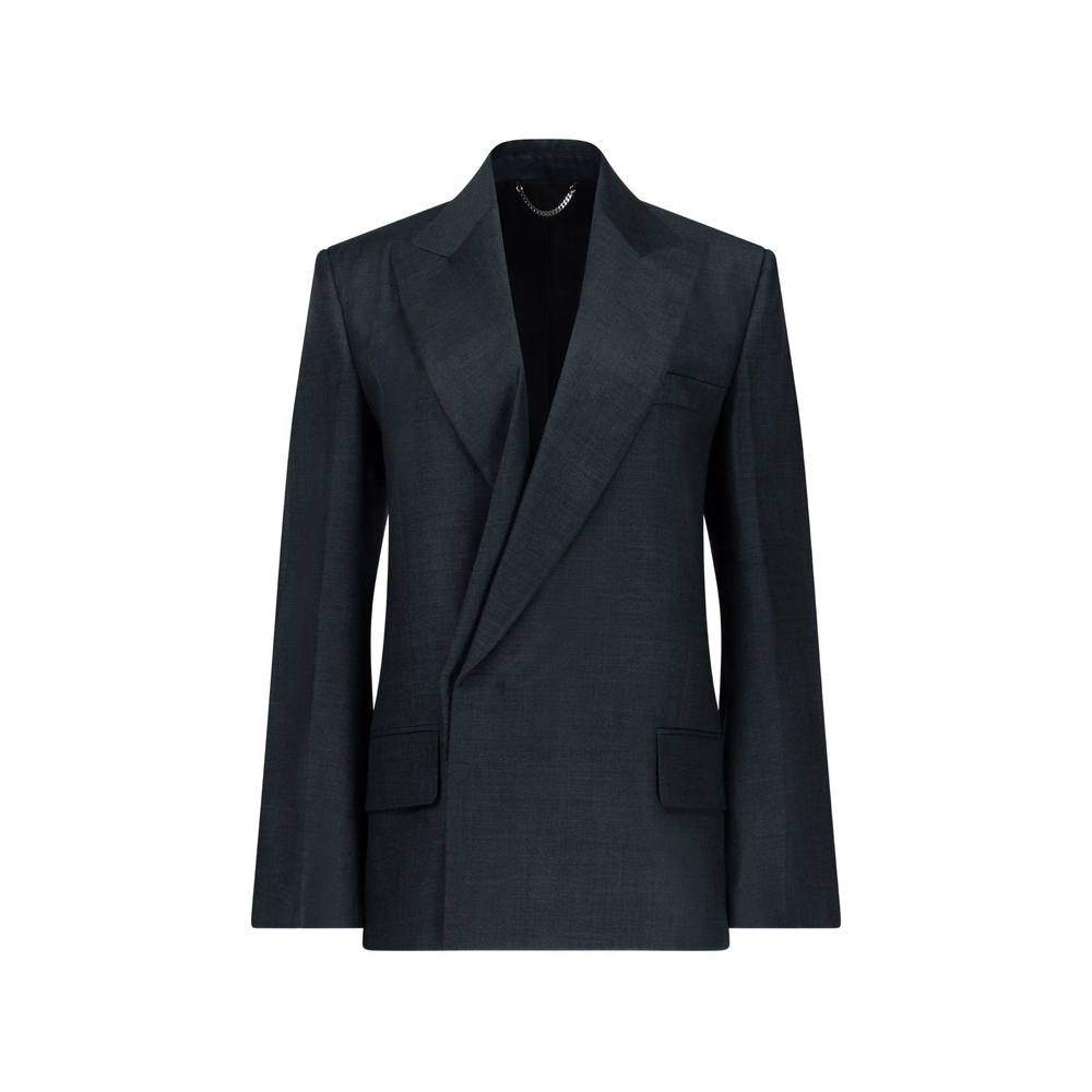 Victoria Beckham Olie Peak-lapel Blazer