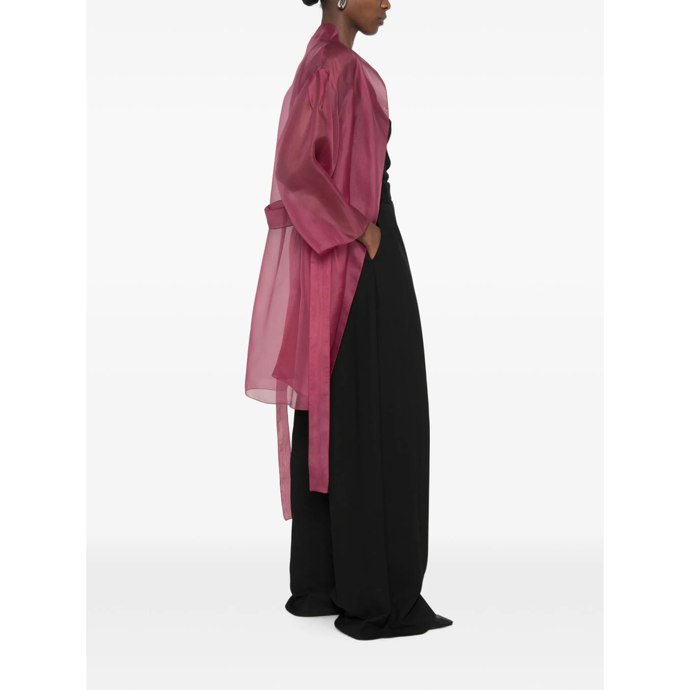 Sheer Belted Coat