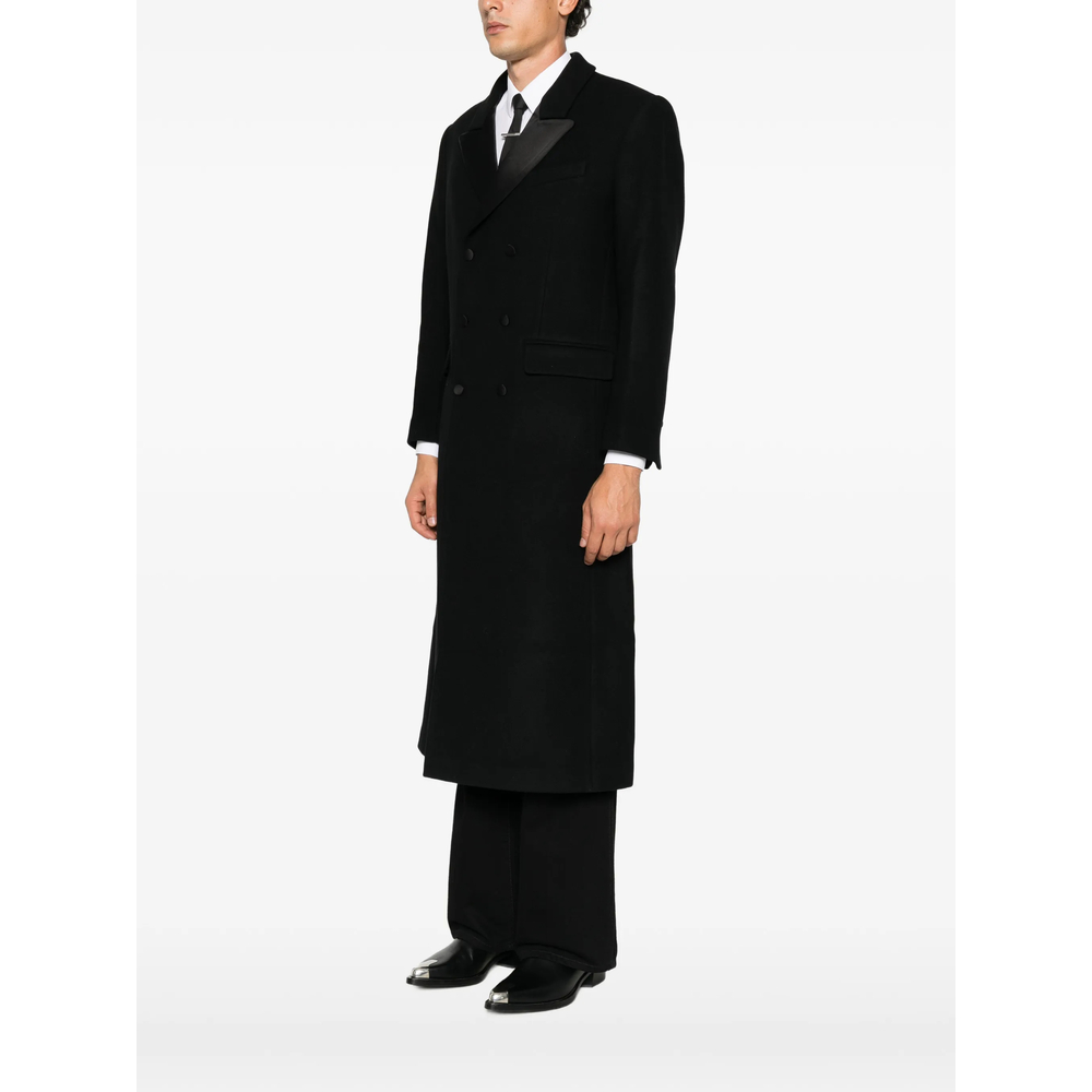 Double-Breasted Peak-Lapels Coat