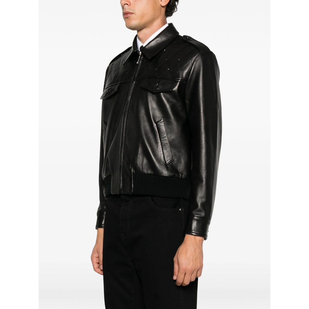 Swarovski Crystal-Embellished Quilted Jacket