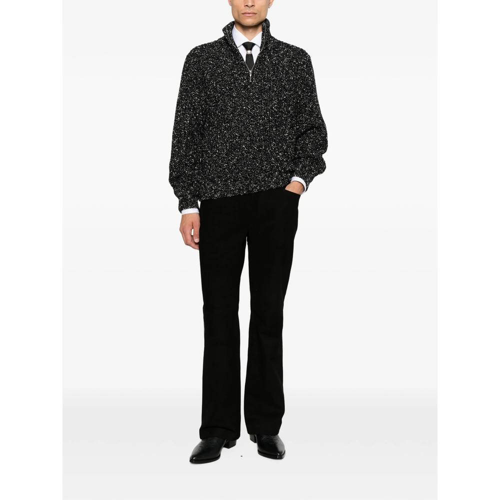 Suede Flared Trousers