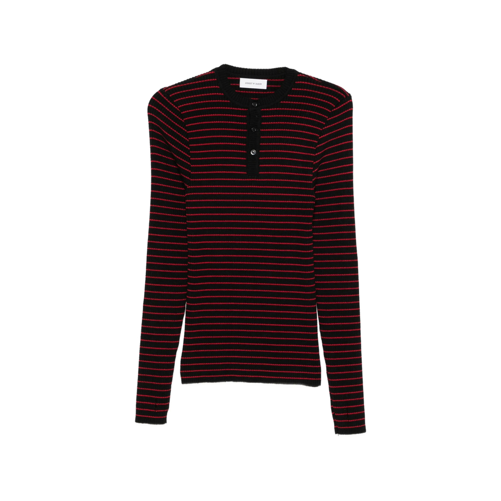 Striped-Knit Sweater