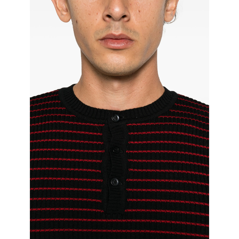 Striped-Knit Sweater