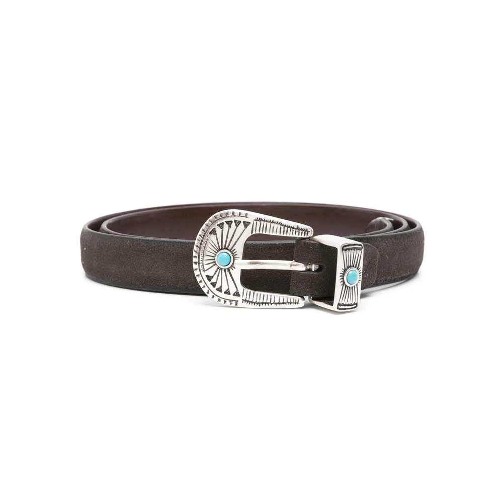 Eraldo Engraved-detail Suede Belt