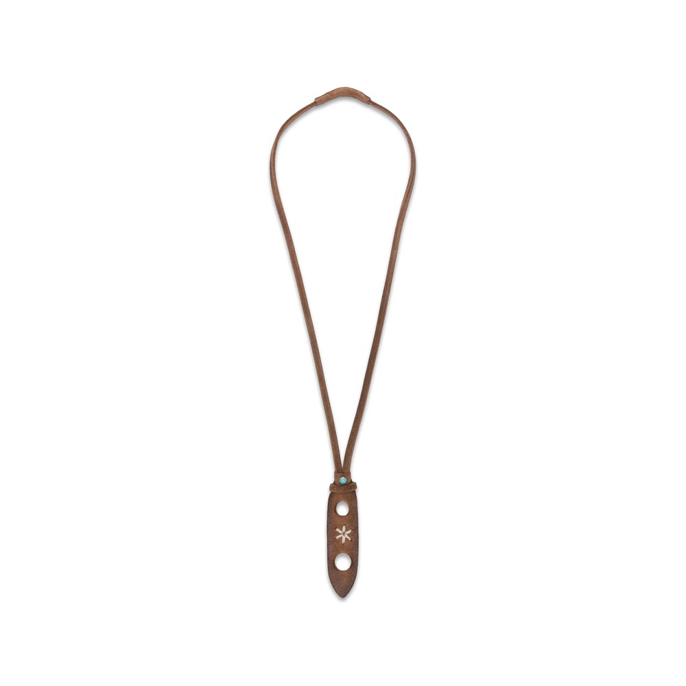 Eraldo Embroidered Leather Eyewear Necklace
