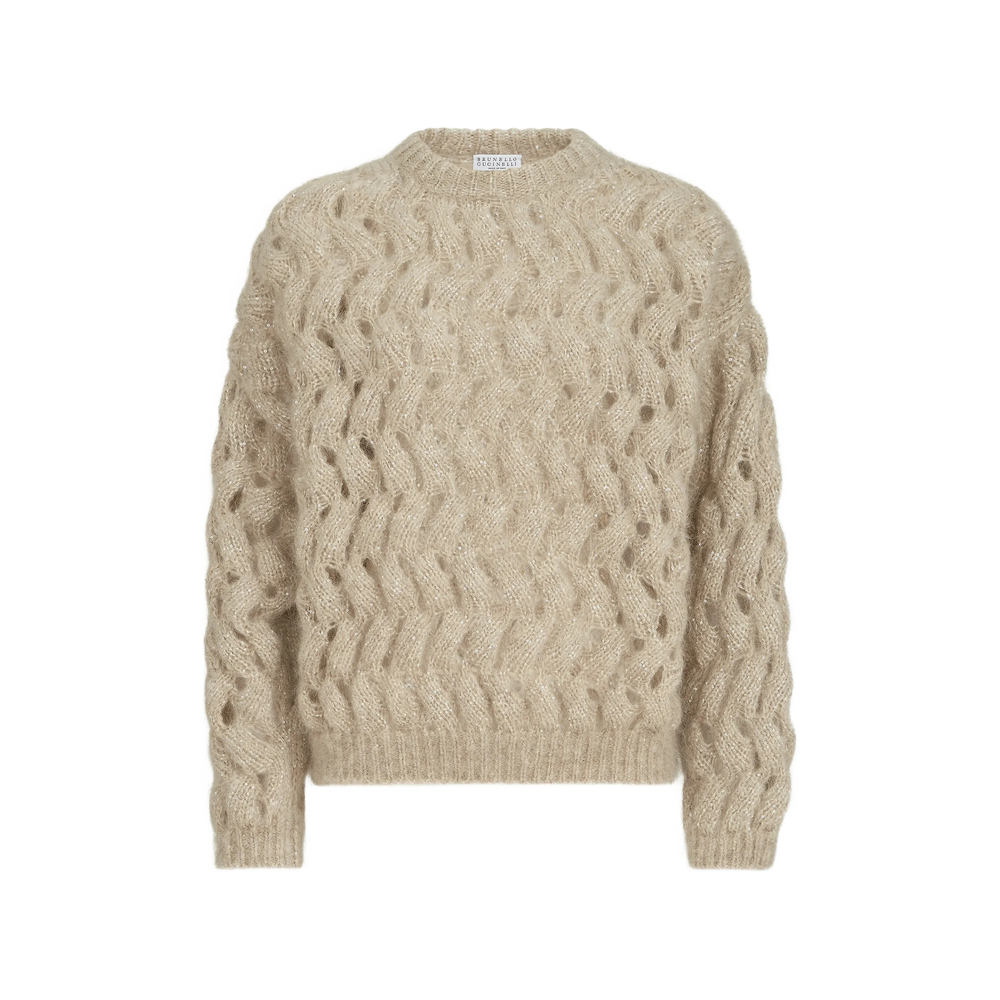 Brunello Cucinelli Dazzling Zigzag-cables Sweater