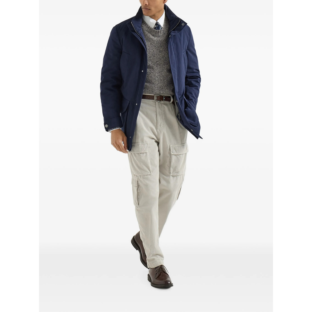 Virgin Wool, Silk And Cashmere Chiné Sweater