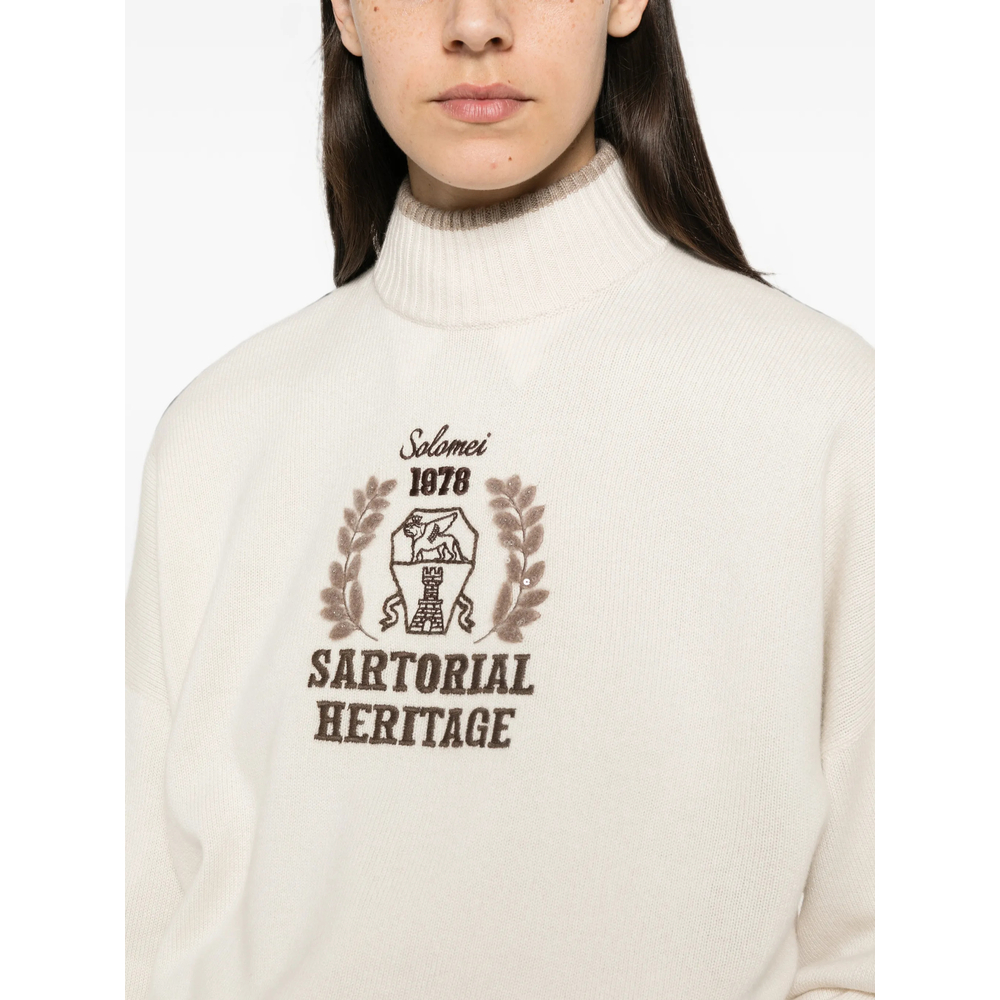 Sartorial Heritage-Embroidered Cashmere Sweater