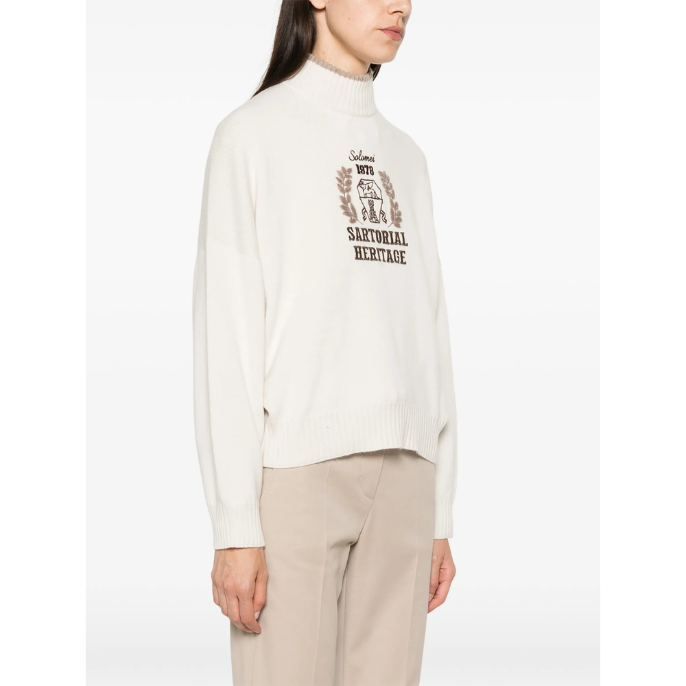 Sartorial Heritage-Embroidered Cashmere Sweater